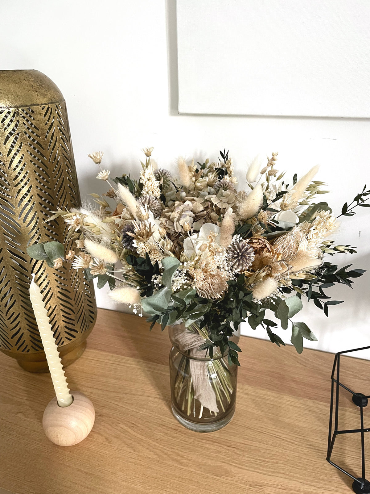 Bouquet de fleurs séchées sur mesure
