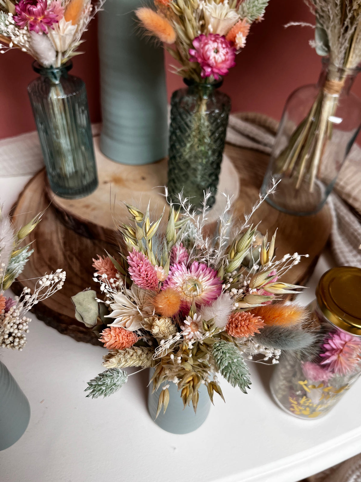 Bouquet de fleurs séchées sur mesure
