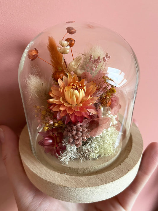 Petite cloche de fleurs séchées SUZON