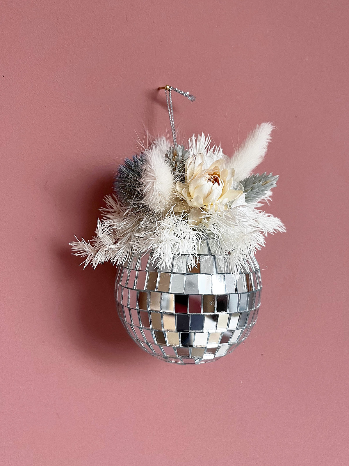 Boule disco fleurie